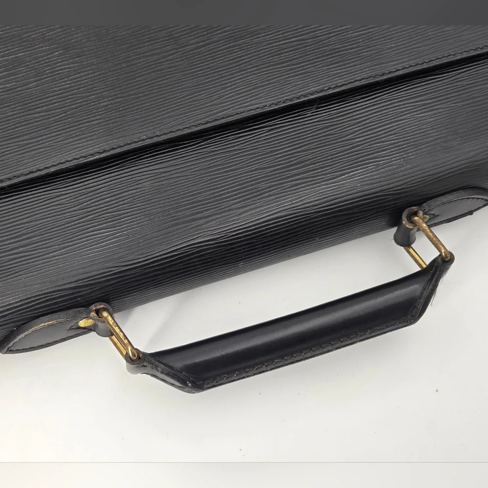 Louis Vuitton Serviette Ambassadeur Briefcase in Black Epi Leather MI0901